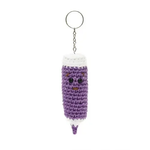Chaveiro Lápis em Amigurumi