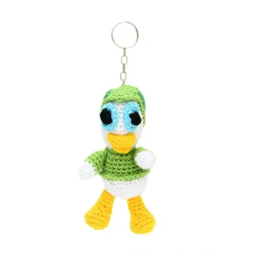 Chaveiro Luisinho Sobrinho do Pato Donald em Amigurumi
