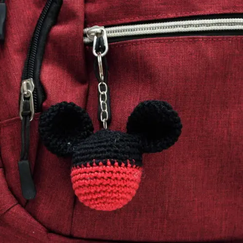 Chaveiro Mickey Amigurumi