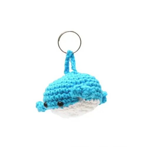 Chaveiro Mini Baleia em Amigurumi