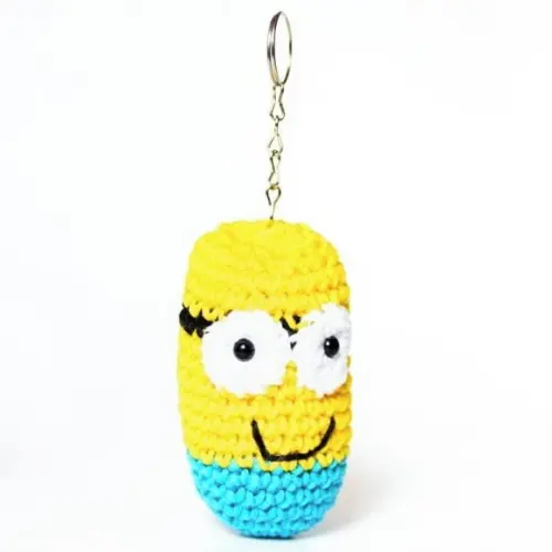 Chaveiro Minions em Amigurumi