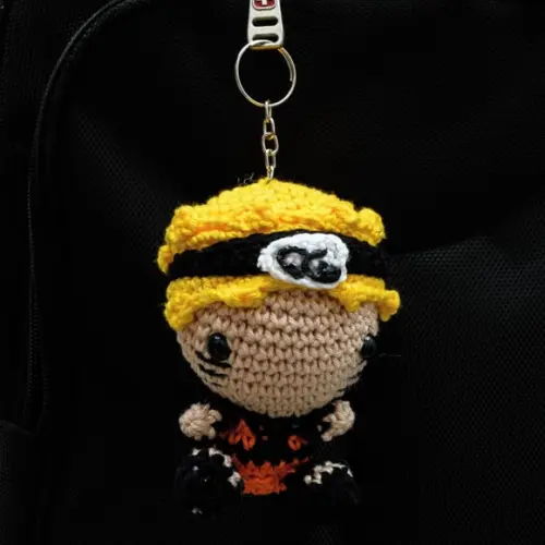 Chaveiro Naruto em Amigurumi