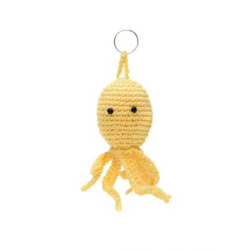 Chaveiro Polvo em Amigurumi