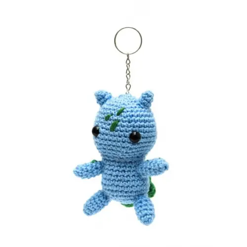 Chaveiro Pokemon Bulbasauro em Amigurumi