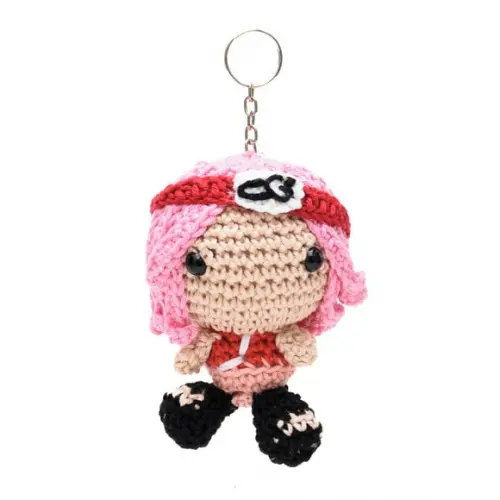 Chaveiro Sakura em Amigurumi