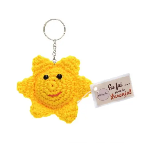 Chaveiro Solzinho em Amigurumi