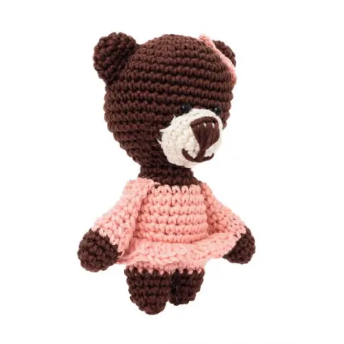 Chaveiro Ursa Média em Amigurumi