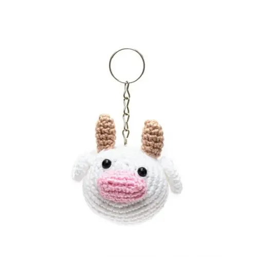 Chaveiro Vaquinha em Amigurumi