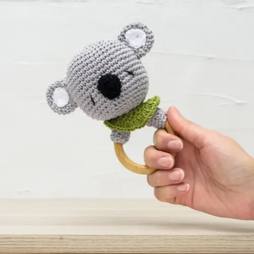 Chocalho de Urso em Amigurumi