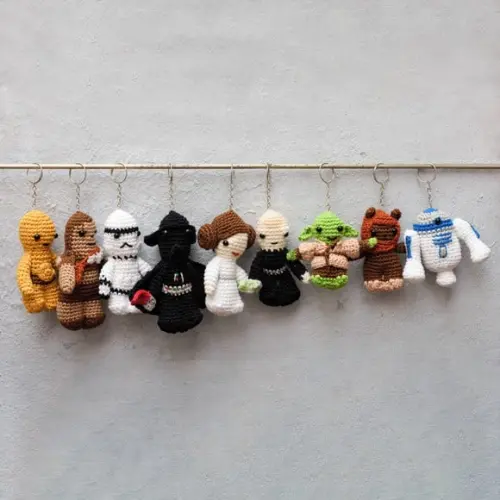 Coleção Chaveiros Star Wars em Amigurumi