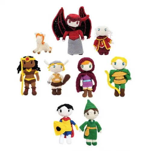 Coleção Caverna de Dragão em Amigurumi