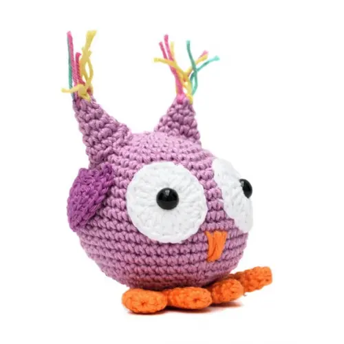 Coruja Bola em Amigurumi