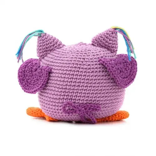 Coruja Peso de Porta em Amigurumi