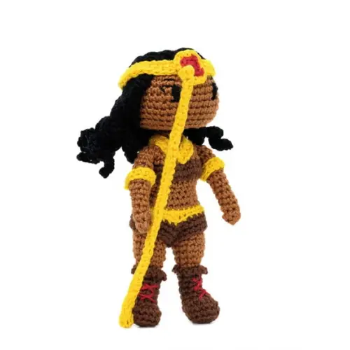 Diana da Caverna do Dragão em Amigurumi
