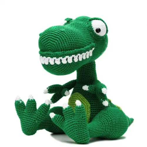 Dinossauro T-rex em Amigurumi