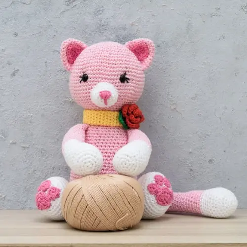 Gatinha Miau em Amigurumi