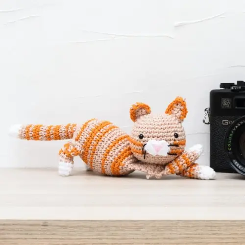 Gatinho Tigrado em Amigurumi
