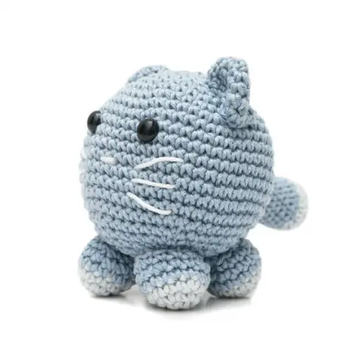 Gato Bola em Amigurumi