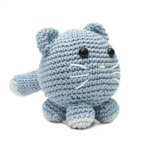 Gato Bola em Amigurumi