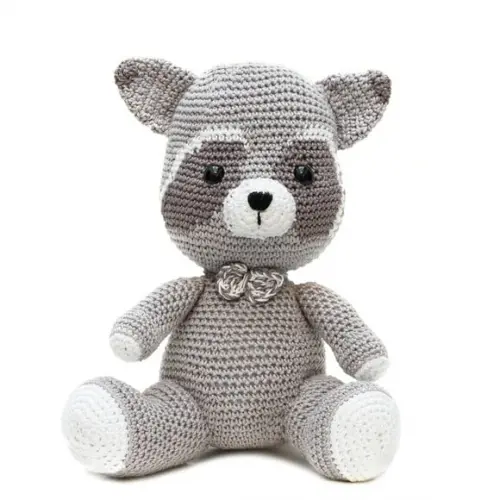 Guaxinim em Amigurumi