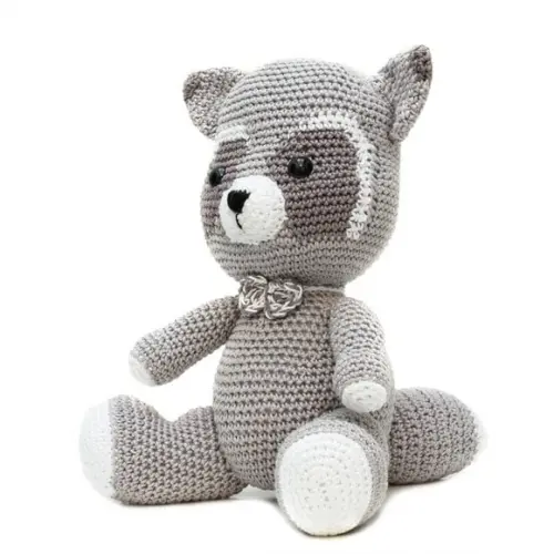 Guaxinim em Amigurumi