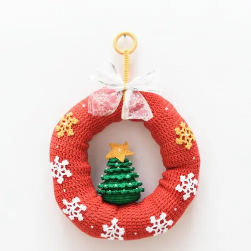 Guirlanda Arvore de Natal em Amigurumi