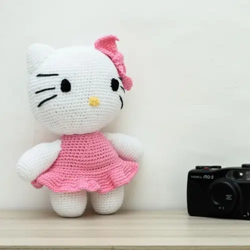 Hello Kitty em Amigurumi