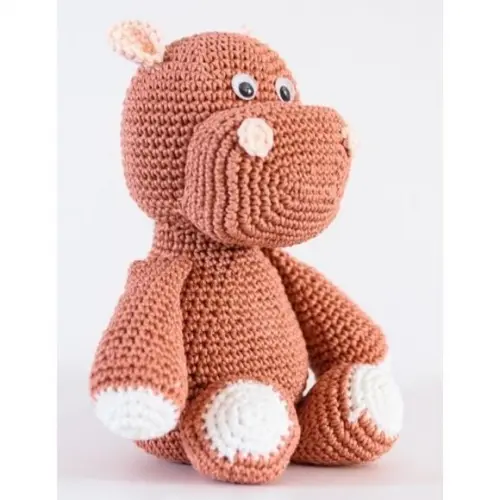 Hipopótamo em Amigurumi