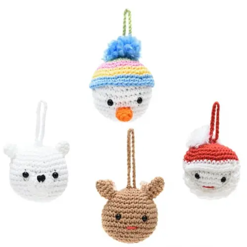 Kit Bolinhas de Natal em Amigurumi