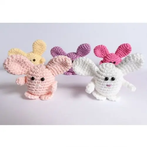 Kit Coelhinhos Amigurumi