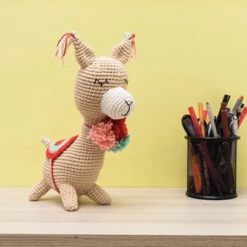 Lhama em Amigurumi