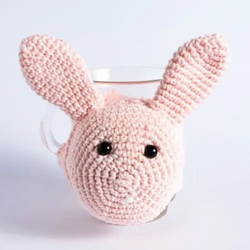 Luva de Caneca Coelho em Crochê