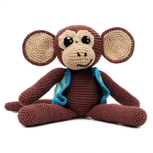 Macaco de Colete em Amigurumi