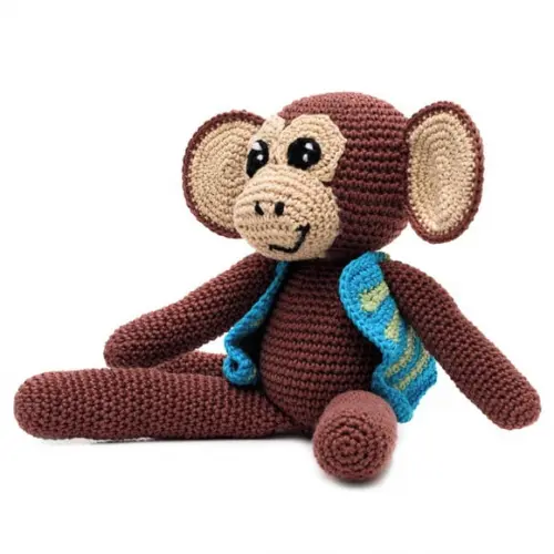 Macaco de Colete em Amigurumi