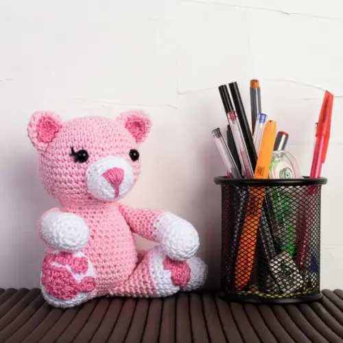 Mini Gatinha Miau em Amigurumi