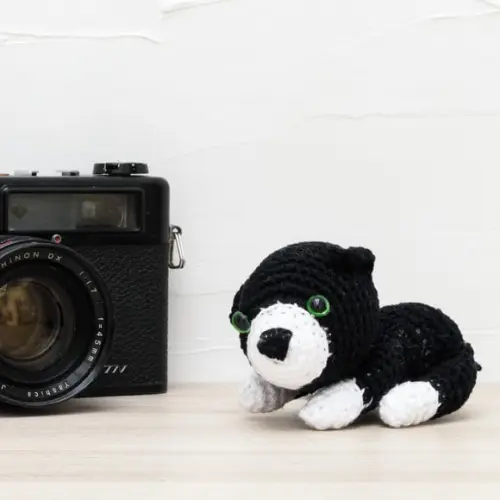 Mini Cachorro em Amigurumi