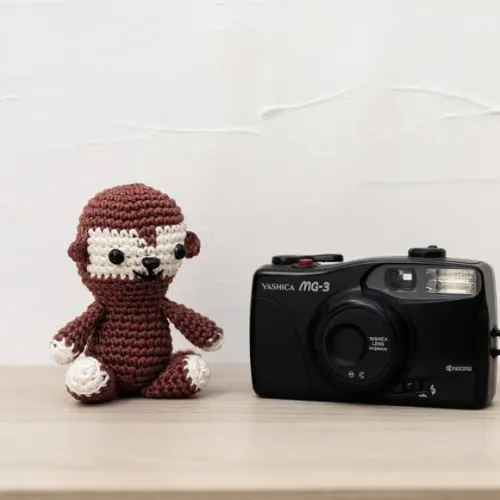 Mini Macaco em Amigurumi