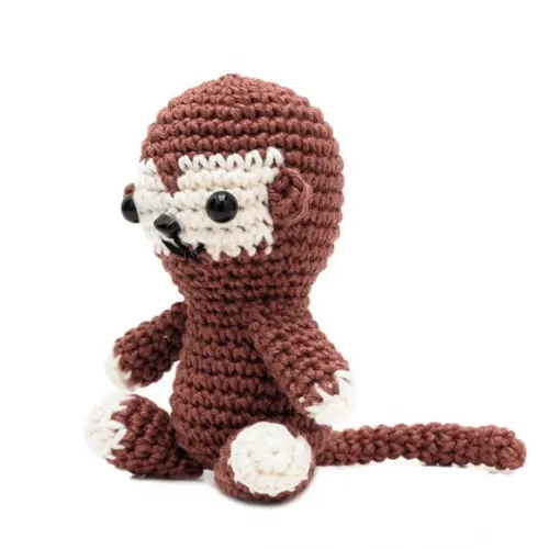 Mini Macaco em Amigurumi
