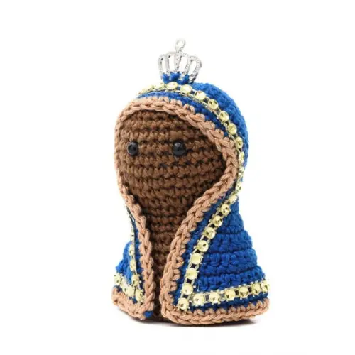 Mini Nossa Senhora Aparecida em Amigurumi