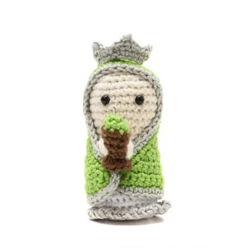 Mini Nossa Senhora do Chimarrão em Amigurumi