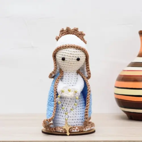 Nossa Senhora das Graças em Amigurumi