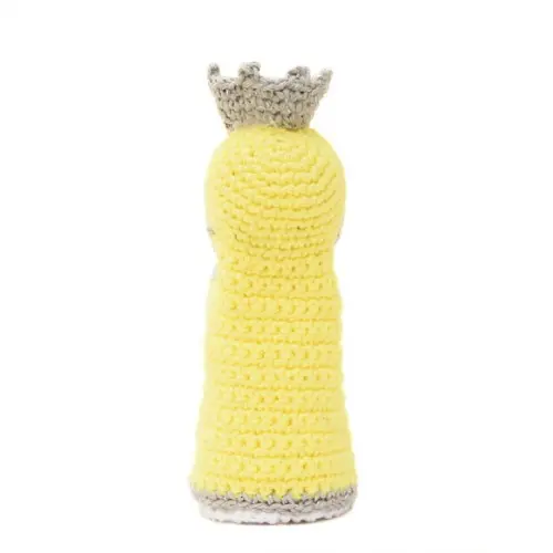Nossa Senhora Manto Amarelo em Amigurumi