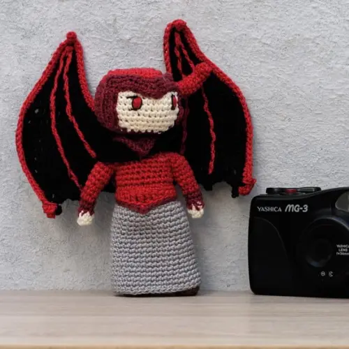 o Vingador da Caverna do Dragão em Amigurumi