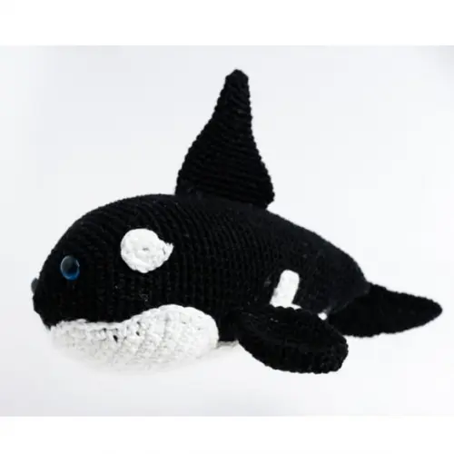 Orca Peso de Porta em Amigurumi