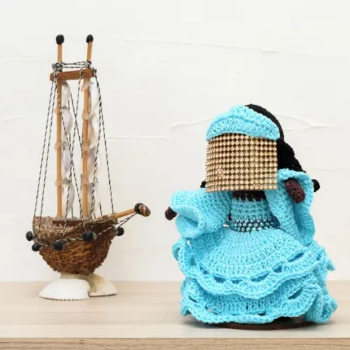 Orixá Iemanjá em Amigurumi