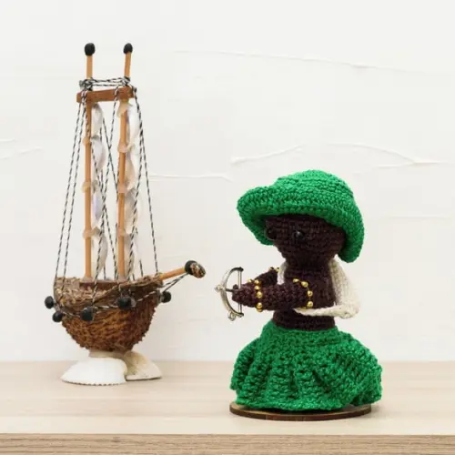 Orixá Oxóssi em Amigurumi