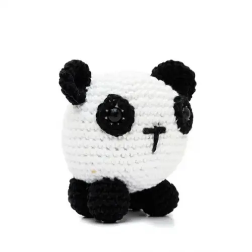 Panda Bola em Amigurumi
