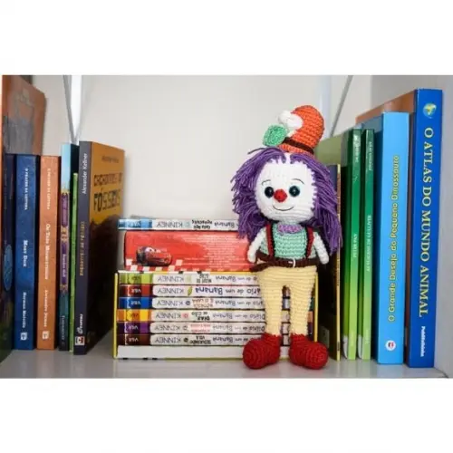 Palhaço de Chapéu em Amigurumi
