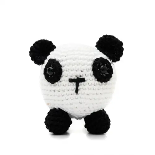 Panda Bola em Amigurumi
