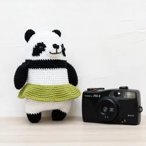 Panda de Saia em Amigurimi